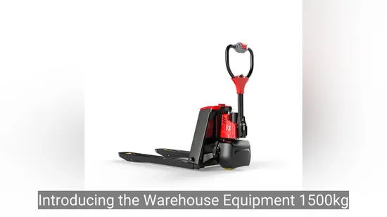 Warehouse Equipment Lithium Battery Forklift Truck 1.5 Ton Electric Pallet Truck