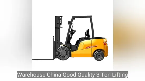 Warehouse China Good Quality 3 Ton Lifting Equipment Truck Battery Electric Forklift