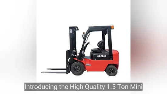 Hot Sale CE Factory Trucks 1.5/2/2.5 Ton Diesel Forklift with Japan Engine 