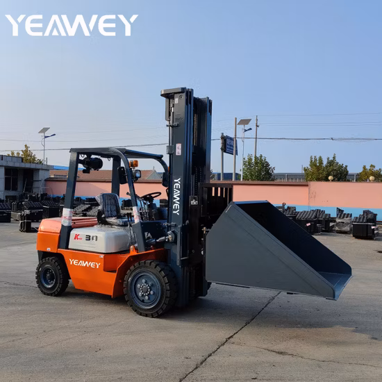 Royal 2.5ton 3ton 5ton High Performance CE Counterbalanced Diesel Forklift Truck with Japanese Isuzu