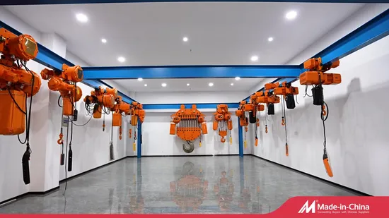 1t 2t 3t 5t 10t 15t 20t 30t 50t Hook Trolley Low Headroom Type Electric Chain Hoist with High Quality for Factory 