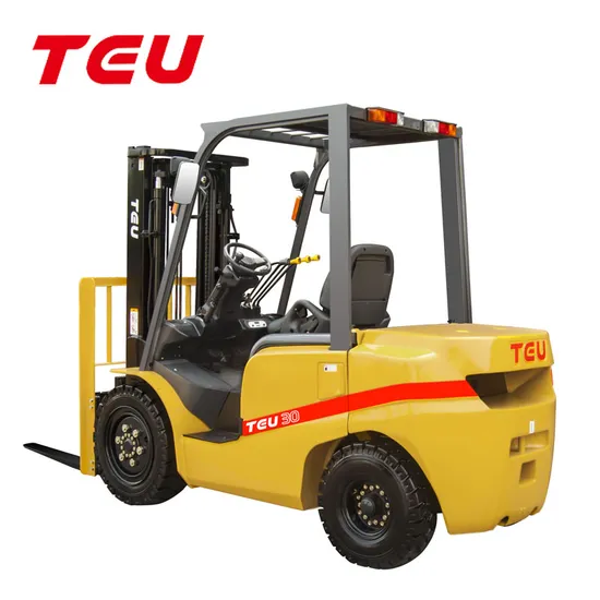 China Teu Automatic 3t Hydraulic Diesel Forklift 