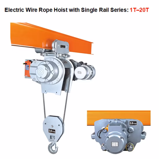 1000kg Electric Wire Rope Hoist 3D Mode Crane Hoist Lifting